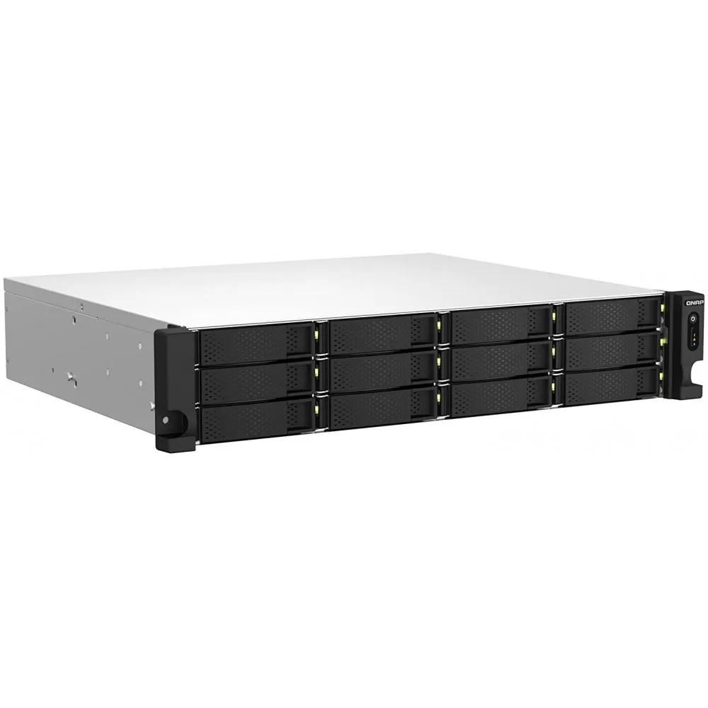 Serwer NAS QNAP Rack TS-1264U-RP-EX76 - Rack (2U)/Intel Celeron N5105/N5095/8 GB RAM/3 TB/12 wnęk/3 lata Carry-in