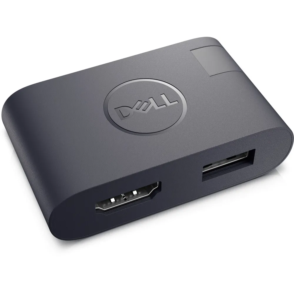 Adapter Dell DA20 USB-C do HDMI 2.0 i USB-A 3.0 470-BCKQ, HDMI 2.0, USB-A 3.0, Czarny | Sklep ITnes.pl, IT for BUSINESS