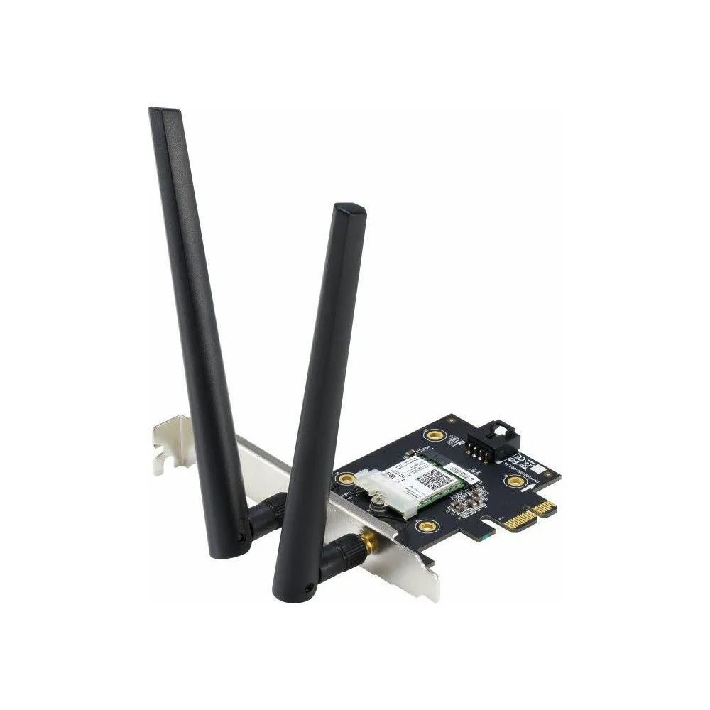 Karta sieciowa Wi-Fi ASUS PCE-AX3000, standard AX3000, PCI-E, 2x RP-SMA, WPA3, Wi-Fi 6, 2 anteny zewnętrzne | Sklep ITnes.pl, IT Karta sieciowa Wi-Fi ASUS PCE-AX3000, standard AX3000, PCI-E, 2x RP-SMA, WPA3, Wi-Fi 6, 2 anteny zewnętrzne | Sklep ITnes.pl, IT