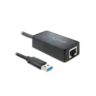Zewnętrzna karta sieciowa LAN Delock 62121 USB-A do RJ-45, 50 cm, USB 3.0, 10|100|1000 Mbps, Czarna | Sklep ITnes.pl, IT for BUS