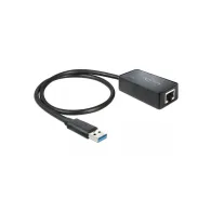 Zewnętrzna karta sieciowa LAN Delock 62121 USB-A do RJ-45, 50 cm, USB 3.0, 10|100|1000 Mbps, Czarna | Sklep ITnes.pl, IT for BUS