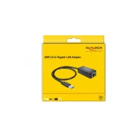 Zewnętrzna karta sieciowa LAN Delock 62121 USB-A do RJ-45, 50 cm, USB 3.0, 10|100|1000 Mbps, Czarna | Sklep ITnes.pl, IT for BUS