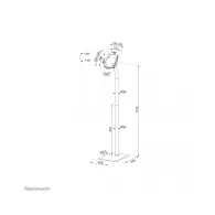 Uchwyt podłogowy do tabletu Neomounts by Newstar Lockable Universal Tablet Floor Stand 7,9-11" FL15-625WH1 - Biały