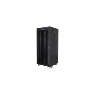 Szafa rack 19" 27U Lanberg FF01-6627-12BL, 600 x 600 x 1461 mm, drzwi szklane | Sklep ITnes.pl, IT for BUSINESS