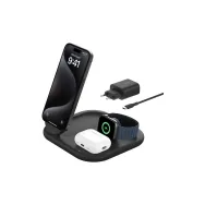 Ładowarka indukcyjna Belkin BoostCharge 3-in-1 Magnetic Foldable Wireless Charger with Qi2 15W WIZ029VFBK - Czarna