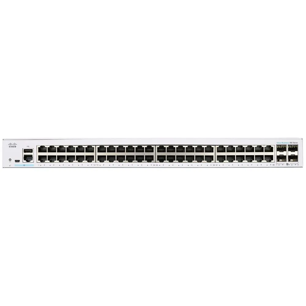Switch zarządzalny Cisco CBS350-48T-4G-EU, 48x 100|1000Mbps RJ45, 4x 1Gbps SFP | Sklep ITnes.pl, IT for BUSINESS