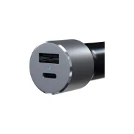 Ładowarka samochodowa Satechi Dual 72W ST-TCPDCCM - USB-C 60W, USB-A 12W, Szara, Czarna