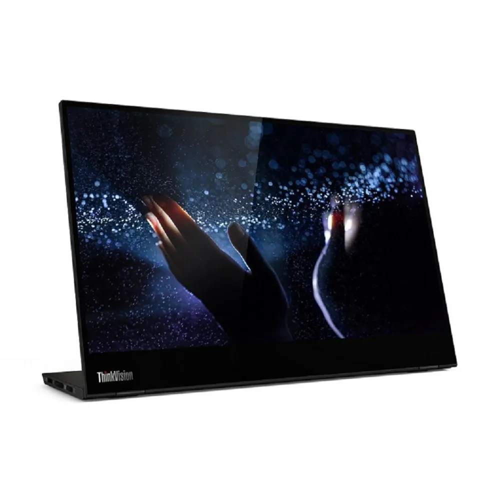 Monitor Lenovo ThinkVision M14t 62A3UAT1WL - 14"/1920x1080 (Full HD)/60Hz/IPS/6 ms/dotykowy/USB-C/Czarny - zdjęcie