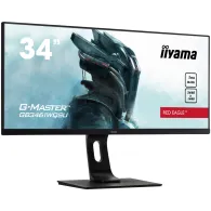 Monitor iiyama G-MASTER Red EagleGB3461WQSU-B1, 34", 3440x1440 (UWQHD), 144Hz, 21:9, IPS, FreeSync, HDR, 1 ms, Czarny | Sklep IT