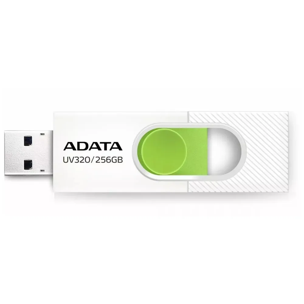 Pendrive ADATA UV320 256GB USB3.2 AUV320-256G-RWHGN - Biały, Zielony