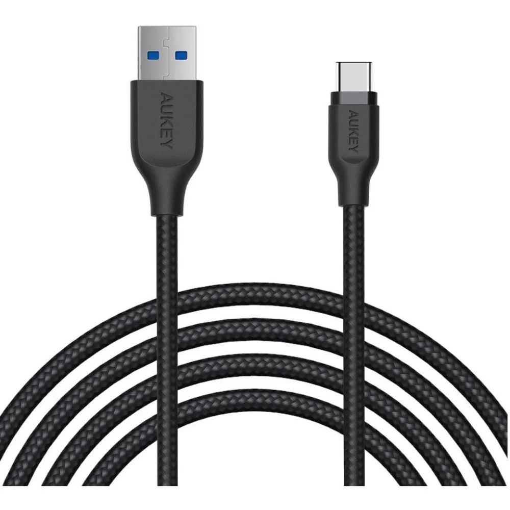 Kabel AUKEY USB-C do USB-A CB-AC2 BK, 5Gbps, Quick Charge 3.0, 2m, Czarny | Sklep ITnes.pl, IT for BUSINESS