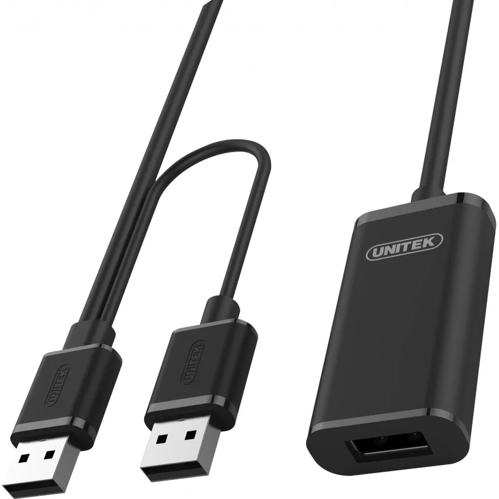 Kabel przedłużacz Unitek USB 2.0 AM-AF Y-277, 5 m, Czarny | Sklep ITnes.pl, IT for BUSINESS