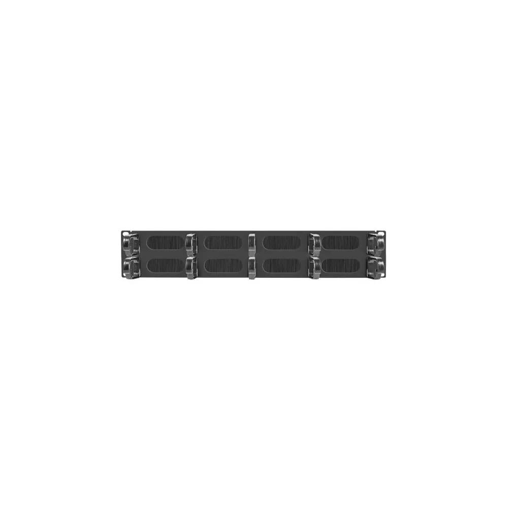 Lanberg ORGANIZER KABLI 19" 2U Z 5 UCHWYTAMI PANEL SZCZOTKOWANY TYP B CZARNY - AK-1204-B | Sklep ITnes.pl - IT for BUSINESS