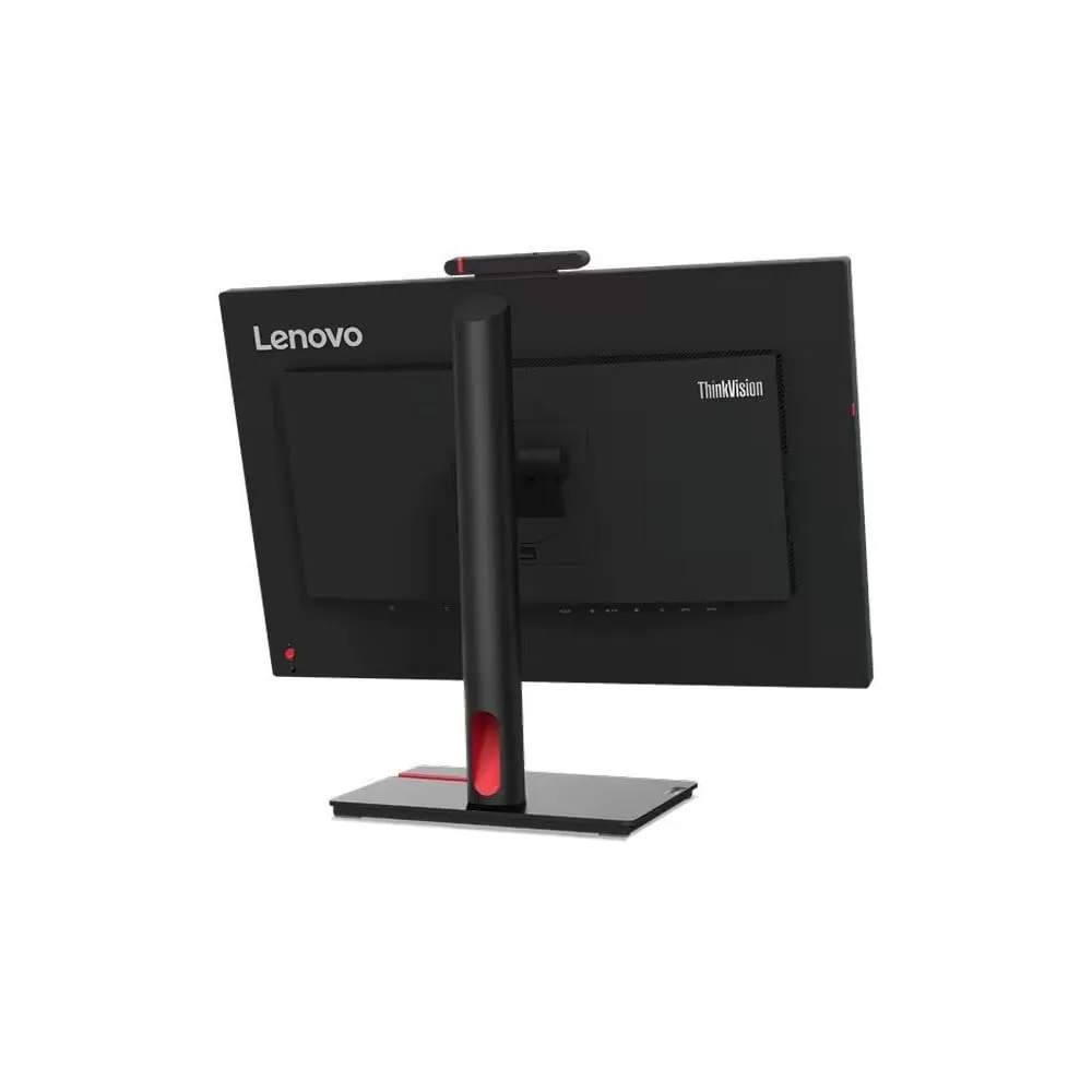Monitor Lenovo ThinkVision T24mv-30 63D7UAT3EU - 23,8"/1920x1080 (Full HD)/75Hz/IPS/4 ms/pivot/kamera/USB-C/Czarny - zdjęcie