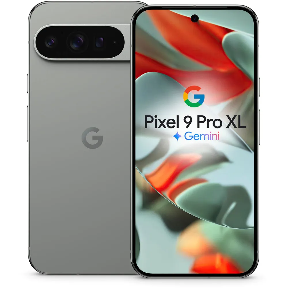 Smartfon Google Pixel 9 Pro XL GA05981-GB, Tensor G4, 6,8" 2992x1344, 128GB, 16GB, 5G, Zielonoszary, 50+42Mpix, Android, 2 lata 