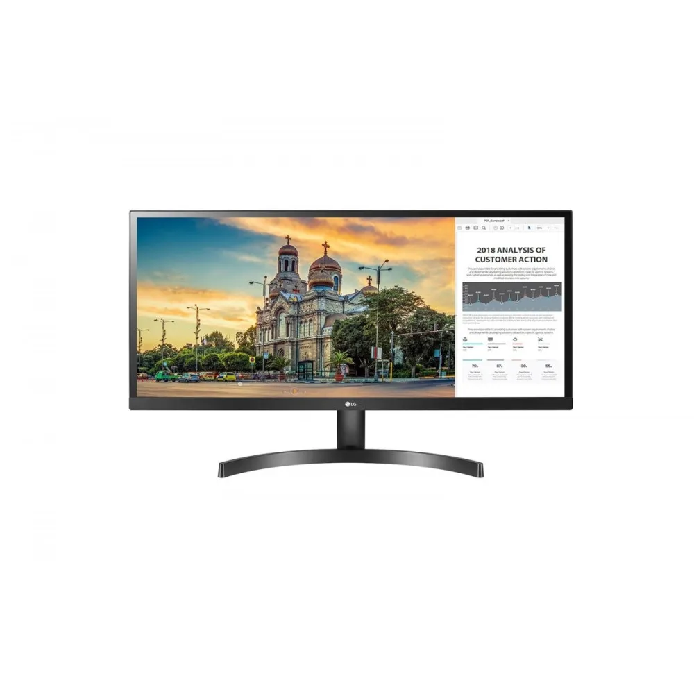 Zdjęcie produktu Monitor LG 29WK500-P - 29"/2560x1080/60Hz/21:9/IPS/FreeSync/5 ms/Czarny
