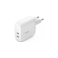 Ładowarka sieciowa Belkin Dual 20W USB-C WCB006VFWH - Biała | Sklep ITnes.pl - IT for BUSINESS