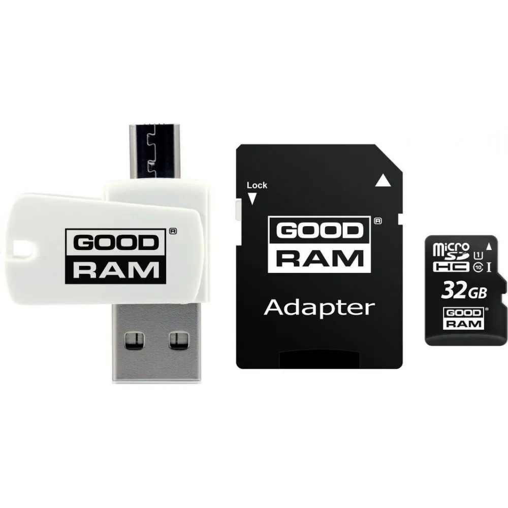 Karta GoodRAM All in One MicroSDHC 32 GB Class 10 UHS-I/U1 M1A4-0320R12 - Czarna, Biała | Sklep ITnes.pl - IT for BUSINESS Karta GoodRAM All in One MicroSDHC 32 GB Class 10 UHS-I/U1 M1A4-0320R12 - Czarna, Biała | Sklep ITnes.pl - IT for BUSINESS