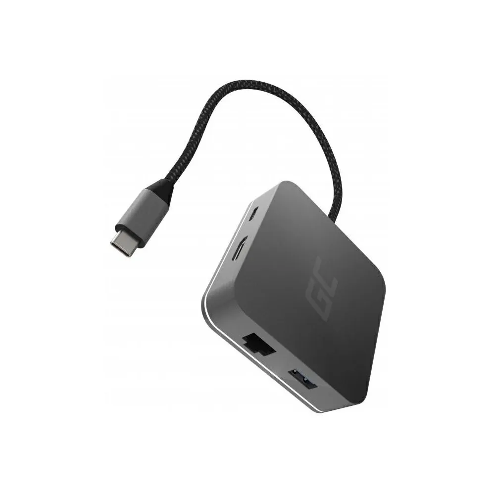 Replikator portów Green Cell USB-C 6-in-1 AK61, Czarny | Sklep ITnes.pl, IT for BUSINESS