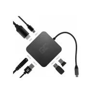 Replikator portów Green Cell USB-C 6-in-1 AK61, Czarny | Sklep ITnes.pl, IT for BUSINESS