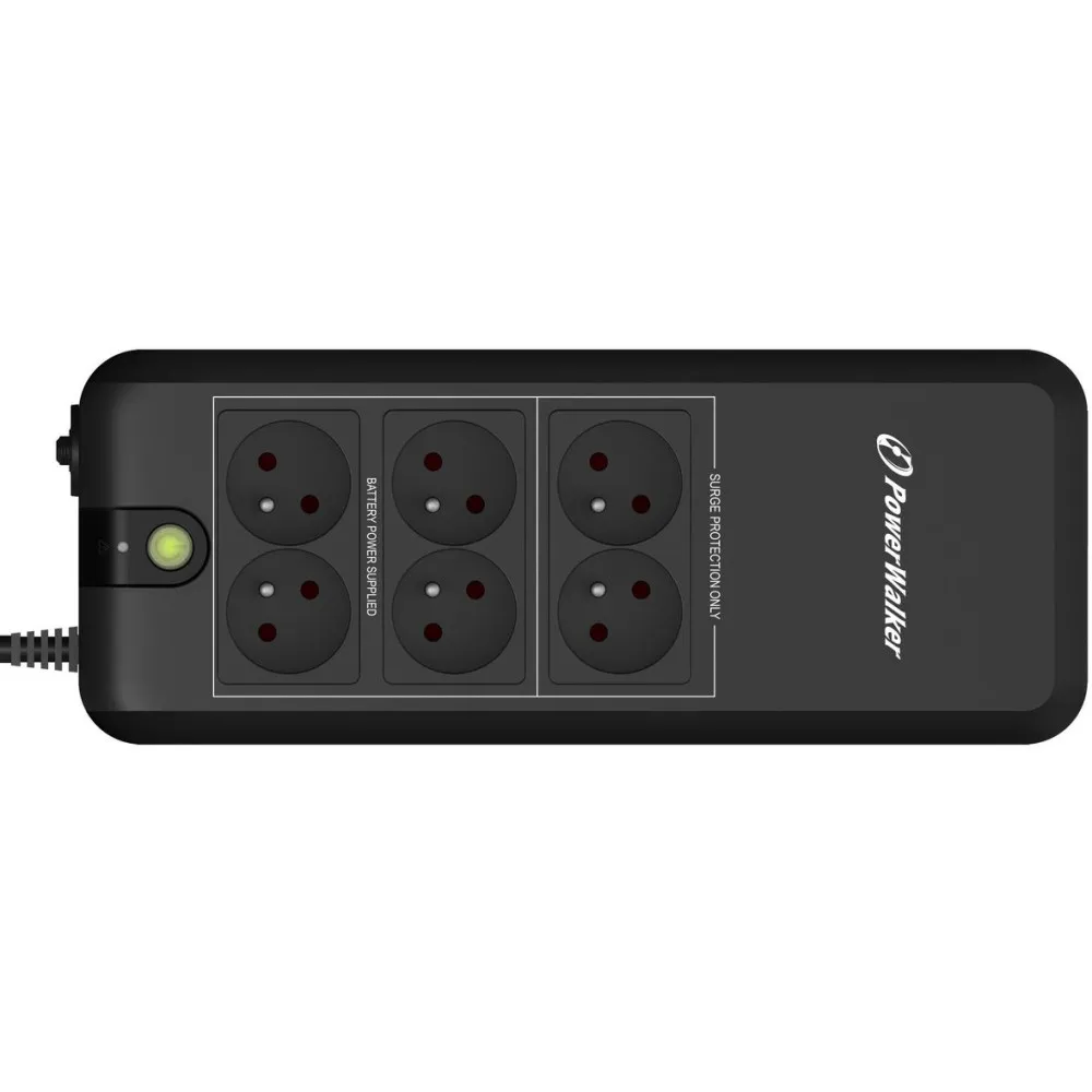 Zasilacz awaryjny UPS PowerWalker VFD 600 APFC FR, 600VA|300W, topologia offline | Sklep ITnes.pl, IT for BUSINESS