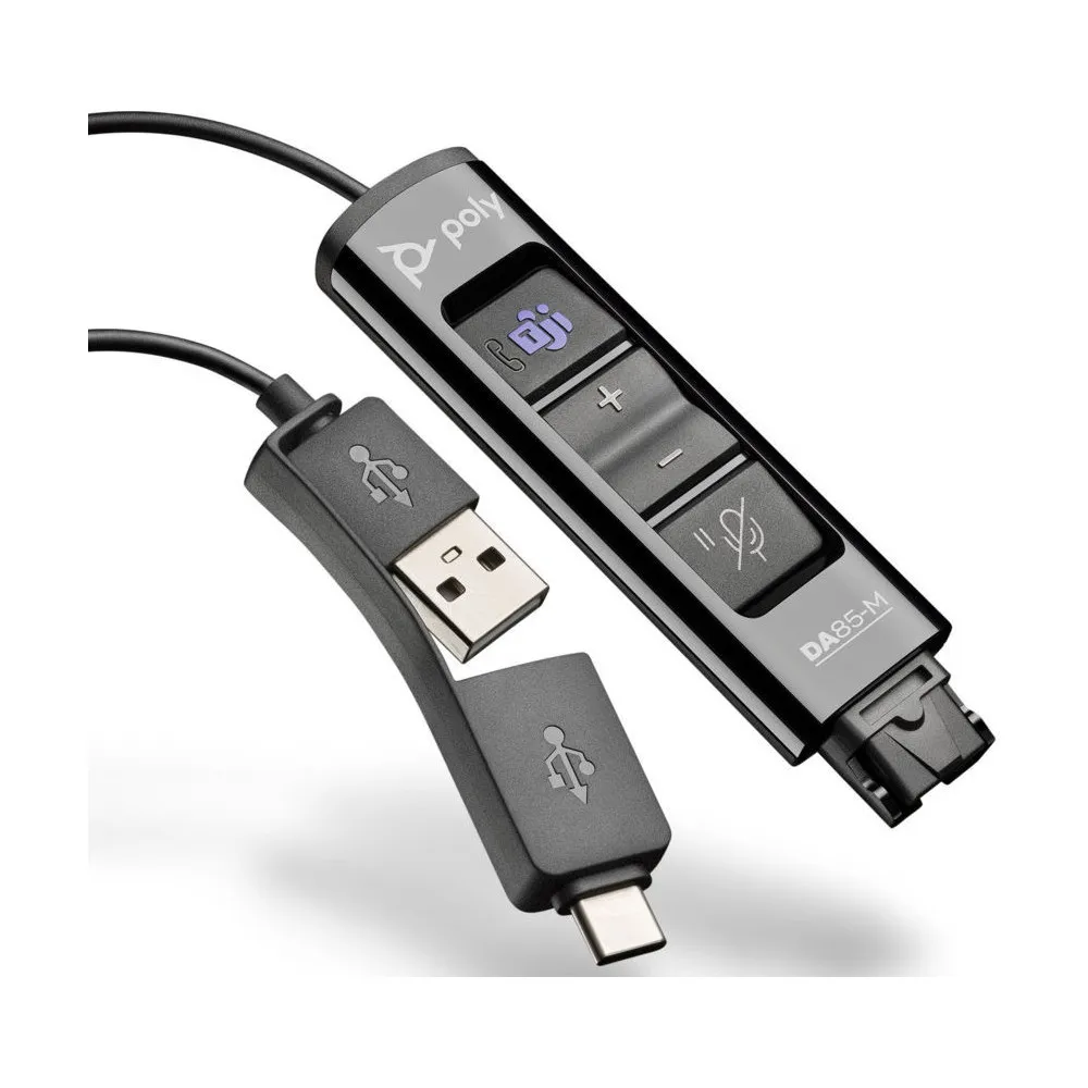 Adapter Poly DA85 MST QD Headset 218268-01 - Czarny | Sklep ITnes.pl - IT for BUSINESS