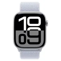 Smartwatch Apple Watch 10 MWWD3ET/A - 42 mm, GPS, srebrne aluminium z opaską sportową w kolorze błękitnego obłoku