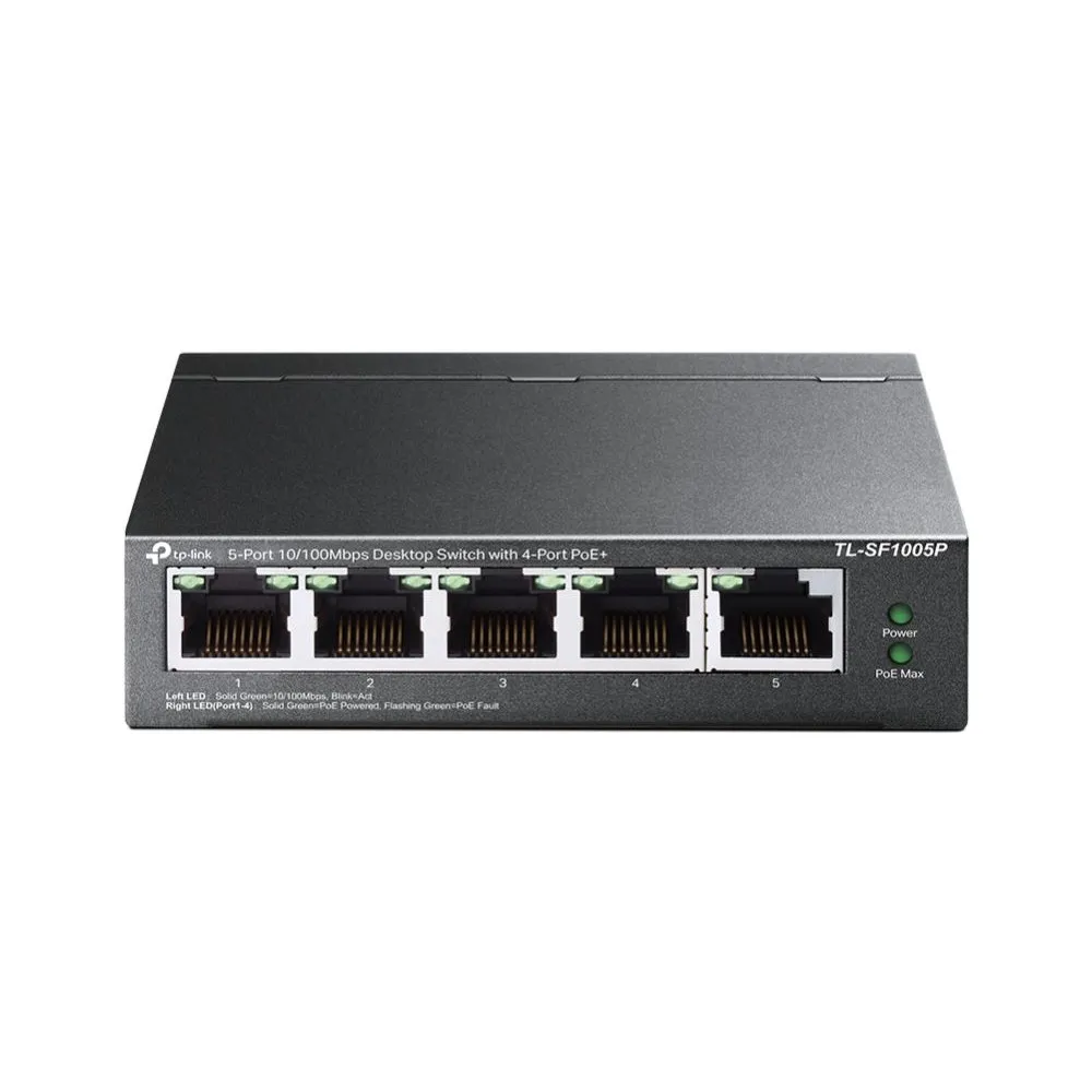 Switch niezarządzalny TP-Link TL-SF1005P, 5x 10|100Mbps, POE+ 67W | Sklep ITnes.pl, IT for BUSINESS