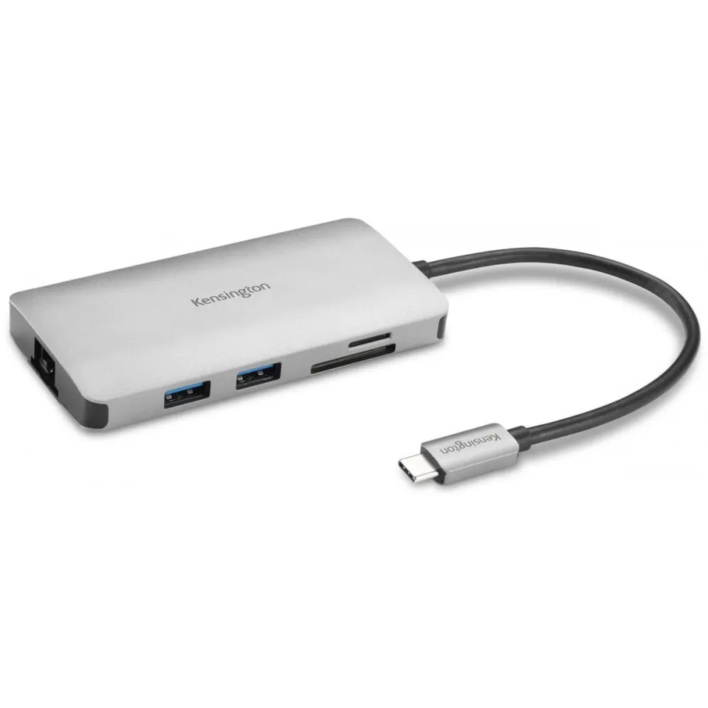Hub USB Kensington 8-in-1 USB-C Mobile Hub K33820WW - Kolor srebrny | Sklep ITnes.pl - IT for BUSINESS