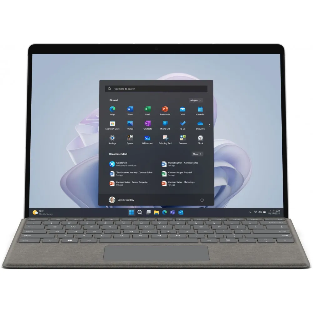 Zdjęcie produktu Tablet Microsoft Surface Pro 9 z 5G RS8-00004 - Microsoft SQ3/13" 2880x1920/128GB/RAM 8GB/5G/Platynowy/Kamera 10+5Mpix/Win 11 Pro ARM/2AE