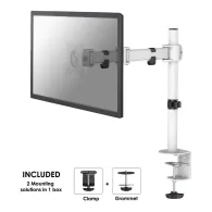 Uchwyt biurkowy do monitora Neomounts by Newstar Flat Screen Desk 10-30" NM-D135WHITE - Biały