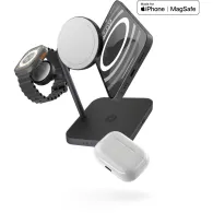 Ładowarka bezprzewodowa Zens Aluminium 4w1 MagSafe ZEAPDC01/00 - MagSafe 15W, 5W Apple Watch, 18W USB-C PD, 5W QI, Czarna