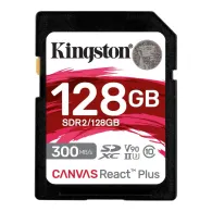 Karta pamięci Kingston 128GB Canvas React Plus 300R/260W UHS-II U3 + c