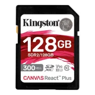 Karta pamięci Kingston 128GB Canvas React Plus 300R/260W UHS-II U3 + c