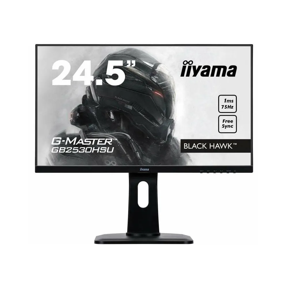 Monitor iiyama G-MasterGB2530HSU-B1, 24,5", 1920x1080 (FHD), 75Hz, TN, FreeSync, 1 ms, pivot, Czarny | Sklep ITnes.pl, IT for BU Monitor iiyama G-MasterGB2530HSU-B1, 24,5", 1920x1080 (FHD), 75Hz, TN, FreeSync, 1 ms, pivot, Czarny | Sklep ITnes.pl, IT for BU