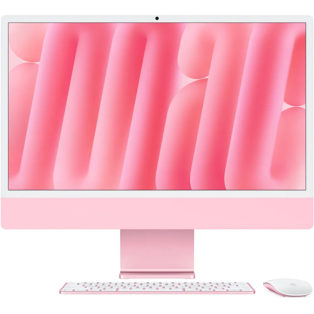 Komputer All-in-One Apple iMac 24 M4 2024 MWV43ZE/A, Apple M4, 24" 4480x2520 Retina, 16GB, 256GB, Różowy, WiFi, macOS, 1CI | Skl