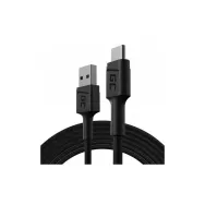 Kabel Green Cell PowerStream USB-C do USB-A KABGC19, 200cm, Ultra Charge QC 3.0, Czarny | Sklep ITnes.pl, IT for BUSINESS