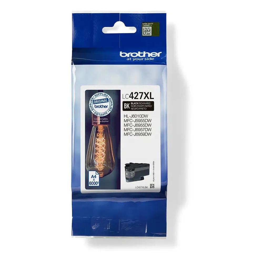 Tusz Brother LC-427XL Black LC427XLBK - Oryginał, 6000 stron