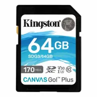 Karta microSD Kingston 64GB Canvas Go Plus 170/70MB/s CL10 U3 V30 - SDG3/64GB | Sklep ITnes.pl - IT for BUSINESS