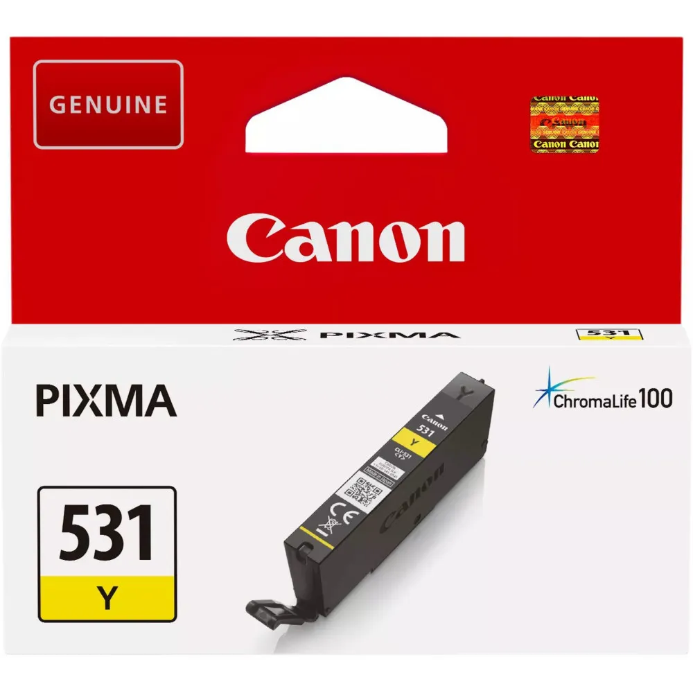 Tusz Canon CLI-531 Yellow 6121C001 - Oryginał Tusz Canon CLI-531 Yellow 6121C001 - Oryginał