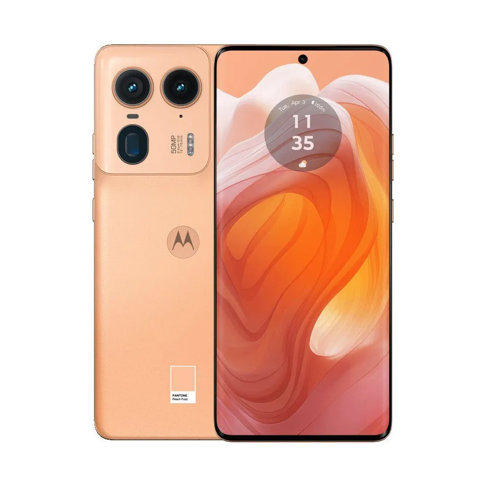 Smartfon Motorola Edge 50 Ultra PB0Y0055PL, Snapdragon 8s Gen 3, 6,7" 2712x1220, 1TB, 16GB, 5G, Brzoskwiniowy, 50+50Mpix, Androi