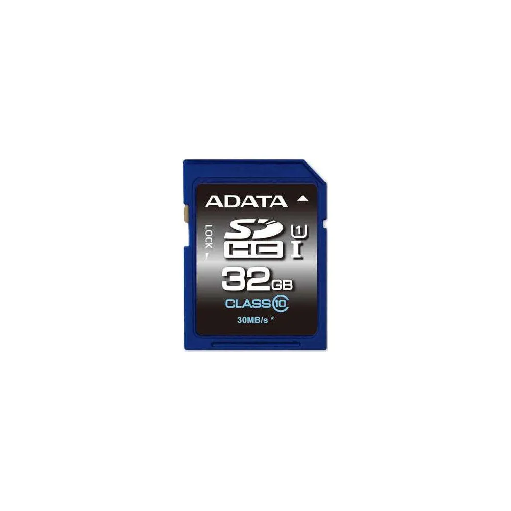 Karta pamięci ADATA Premier SDHC 32 GB Class 10 ASDH32GUICL10R - Niebieska, Wielokolorowa - ASDH32GUICL10-R | Sklep ITnes.pl - I