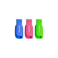 Pendrive SanDisk Cruzer Blade 16GB SDCZ50C-032G-B46T - 3 sztuki, Niebieski, Różowy, Zielony - SDCZ50C-016G-B46T | Sklep ITnes.pl