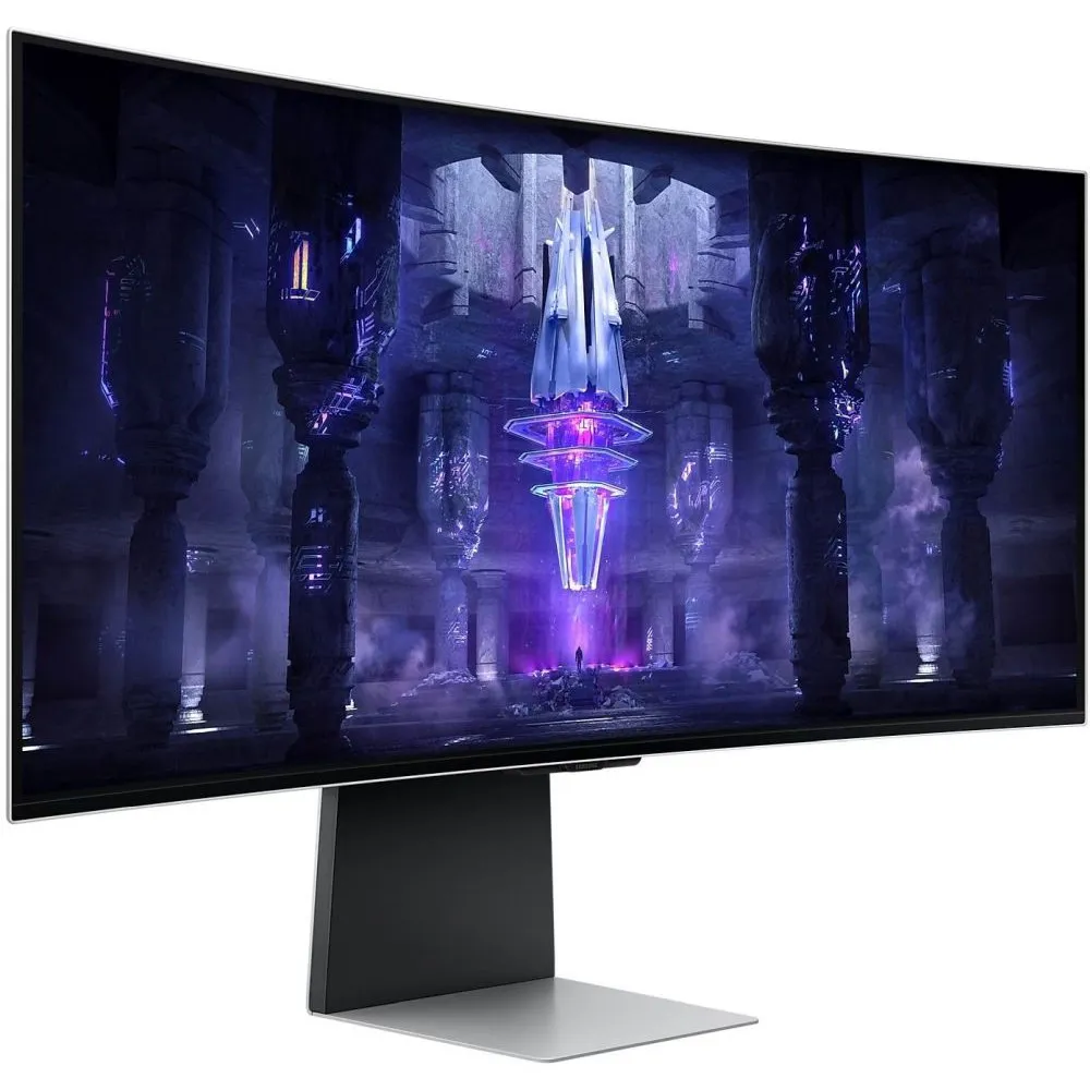 Monitor Samsung Odyssey OLED G8 LS34BG850SUXEN - 34"/3440x1440 (UWQHD)/175Hz/21:9/zakrzywiony/OLED/FreeSync/0,1 ms/USB-C/Srebrny - zdjęcie