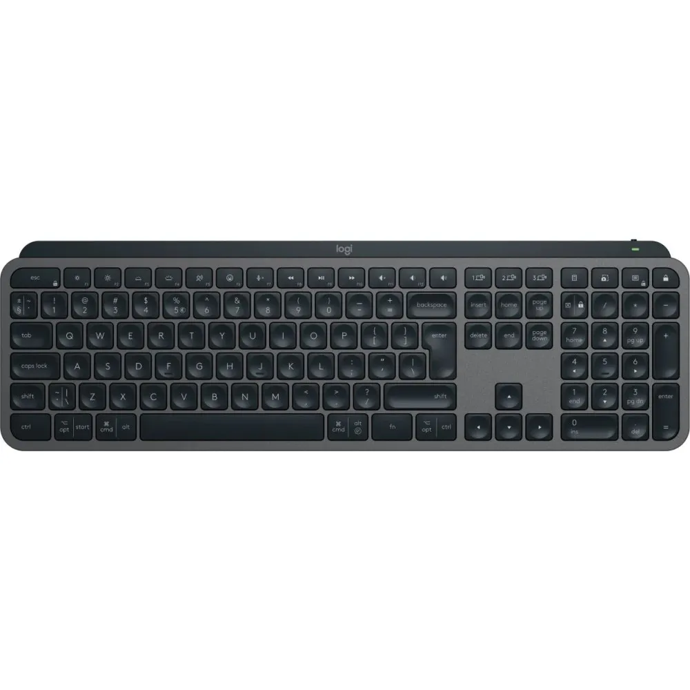 Klawiatura bezprzewodowa Logitech MX Keys S Palm Rest 920-011589 - Grafitowa