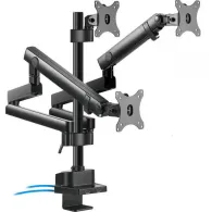 Uchwyt biurkowy na monitory Maclean 17-27" 3 x 7kg MC-811 - 3 monitory, Czarny | Sklep ITnes.pl - IT for BUSINESS