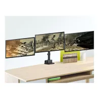 Uchwyt biurkowy na monitory Maclean 17-27" 3 x 7kg MC-811 - 3 monitory, Czarny | Sklep ITnes.pl - IT for BUSINESS