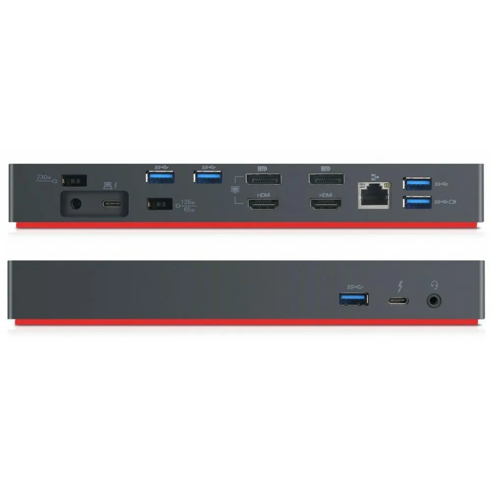 Stacja dokująca Lenovo ThinkPad Thunderbolt 3 Dock Gen 2 40AN0135EU, 1 x Thunderbolt 3, 2 x DP, 5 x USB 3.0, 2 x HDMI, 1 x RJ-45 Stacja dokująca Lenovo ThinkPad Thunderbolt 3 Dock Gen 2 40AN0135EU, 1 x Thunderbolt 3, 2 x DP, 5 x USB 3.0, 2 x HDMI, 1 x RJ-45