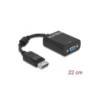 Adapter Adapter DisplayPort 1.2 do VGA Delock 61848, 1920x1200 60 Hz, 12 cm, Czarny | Sklep ITnes.pl, IT for BUSINESS
