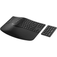 Zestaw bezprzewodowy klawiatura i mysz HP 960 Ergonomic Wireless Keyboard 7E755AA - Czarny
